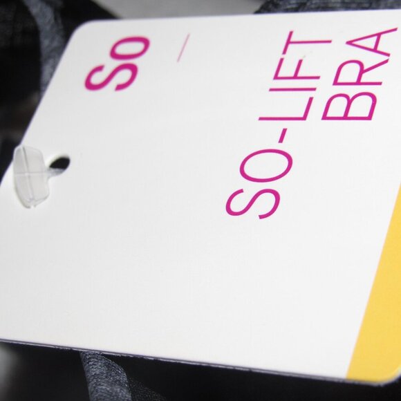 NWT SO So-Lift Padded Charcoal Bra Size 34A - Picture 3 of 4